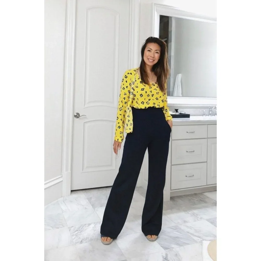 CAbi Sunny Set Limited Edition Wrap Tie Yellow Blouse Tank 2-Piece Set Medium - Picture 6 of 15